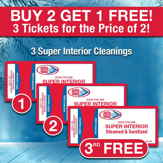 3 Pack of Super Interior Cleanings