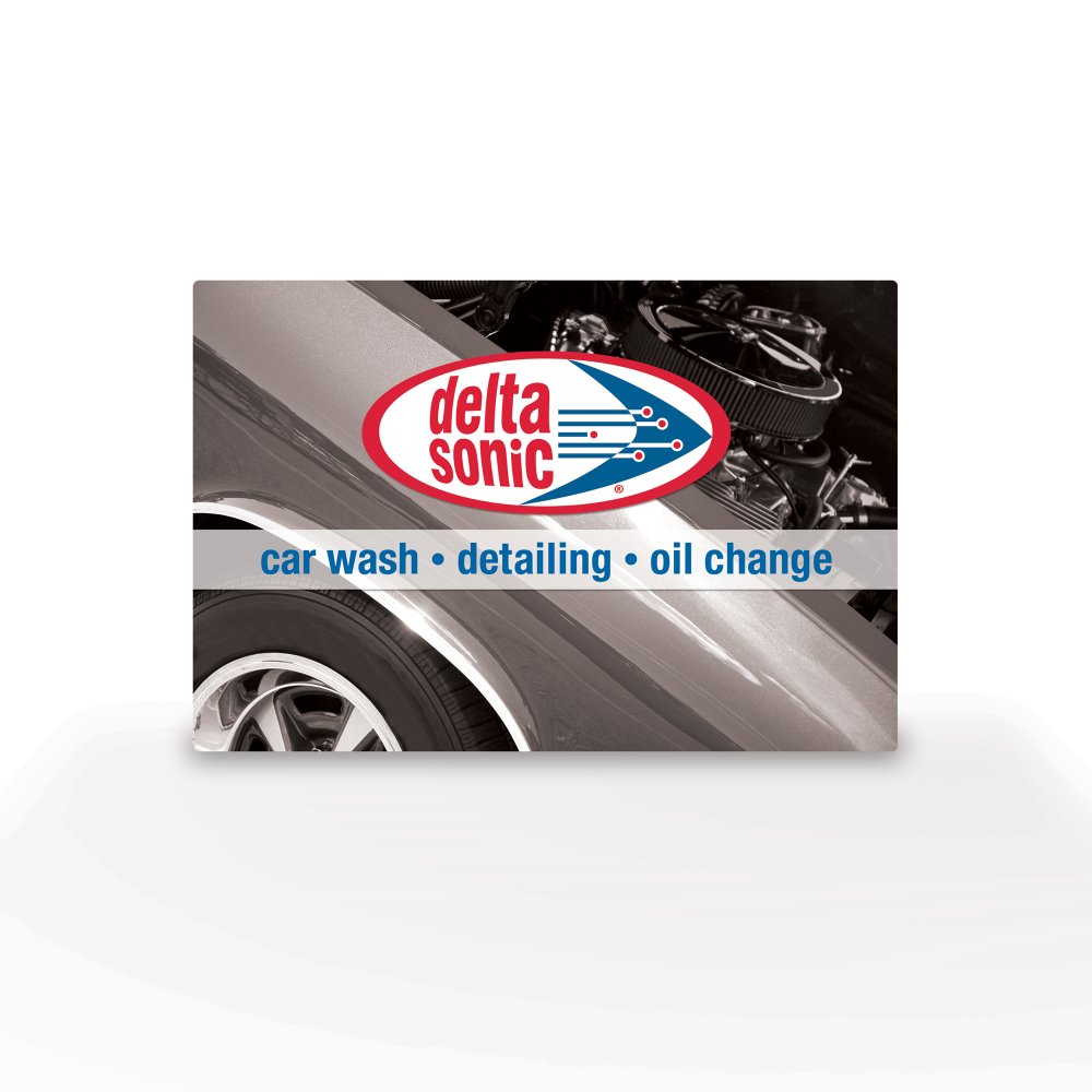 Image of Delta Sonic gift card.